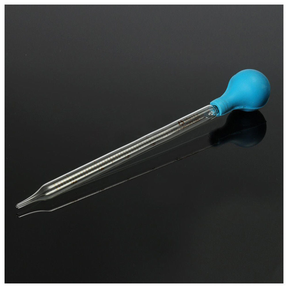 10ml Rubber Head Glass Dropper Glass Pipette Lab Dropper Pipet With Scale L U4V4
