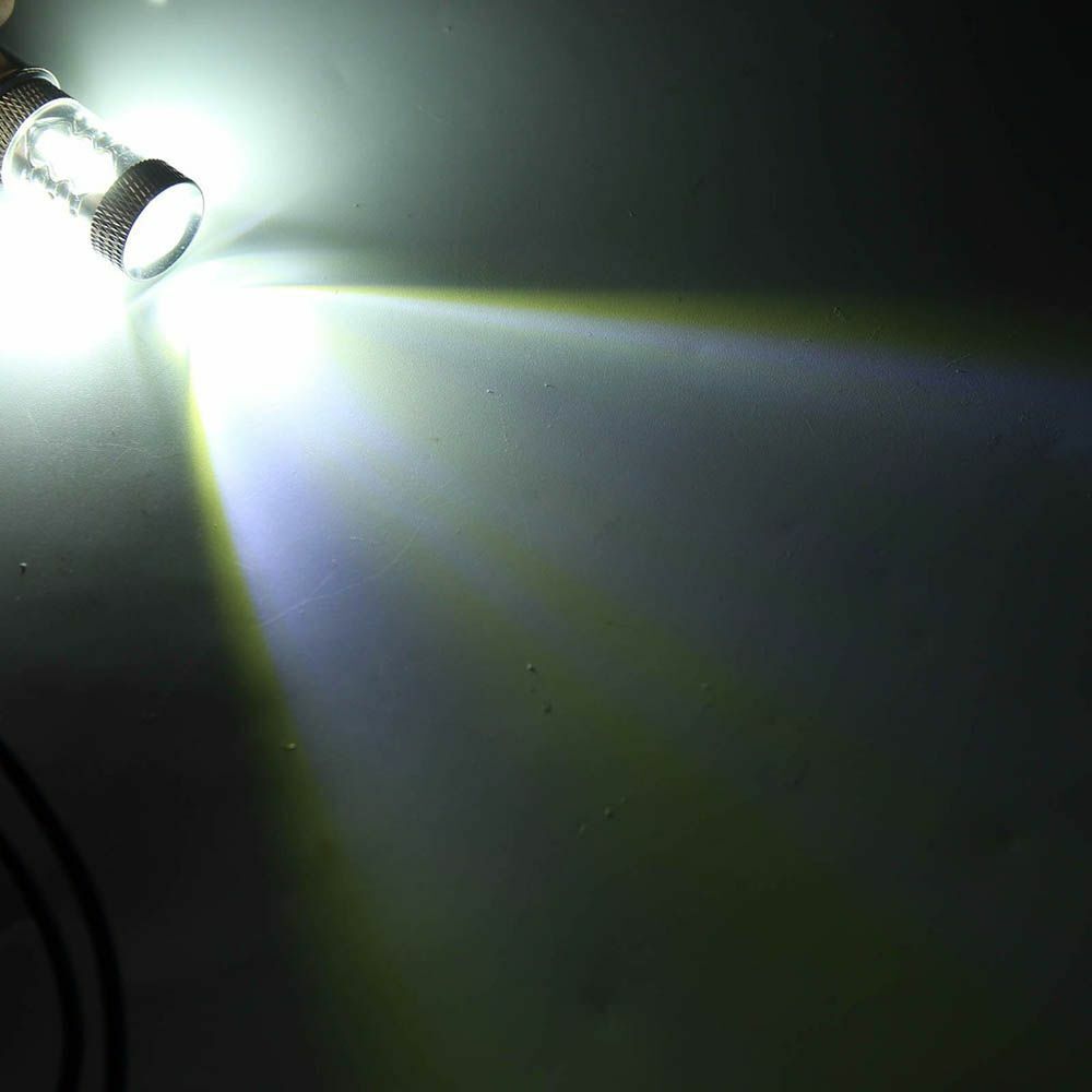 1Pc Practical Bulb Bright LED White 12V 16SMD 80W H6 P15D Motorcycle Headlight