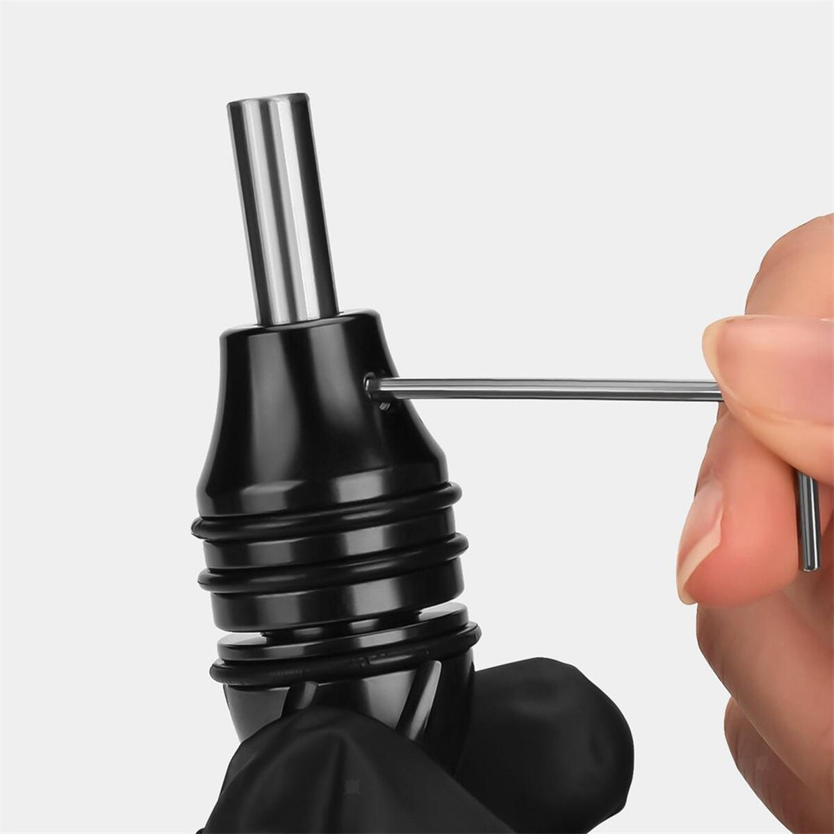 Self Locking Tattoo Grip 24mm Aluminum Alloy Non Slip for Salon Home Use