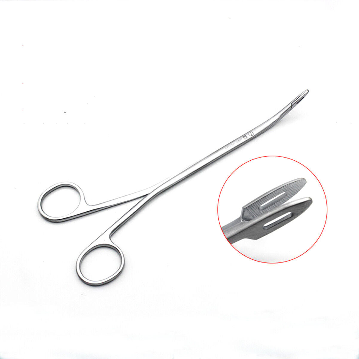 IUD U00330 Ring Forceps 22CM Curved Gynecological Birth Control Ring Forceps