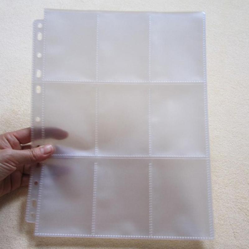 50Pcs Transparent Cards Sleeves Dual-side PP Pockets 900 Cards Capacity for Kids
