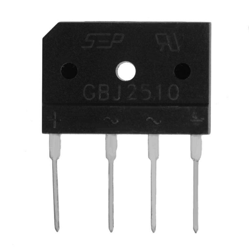New 5Pcs Single Phases Diode Bridge Rectifier IC Chip 25A