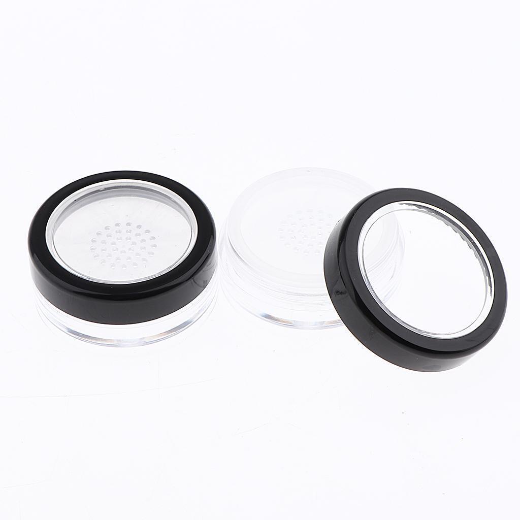 10pcs Empty Loose Powder Case Blush Storage Container Talcum Powder Jar 10g