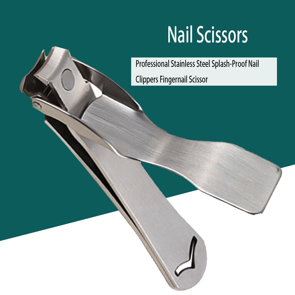 Portable Stainless Steel Splash-Proof Nail Clippers Fingernail Scissor (S)