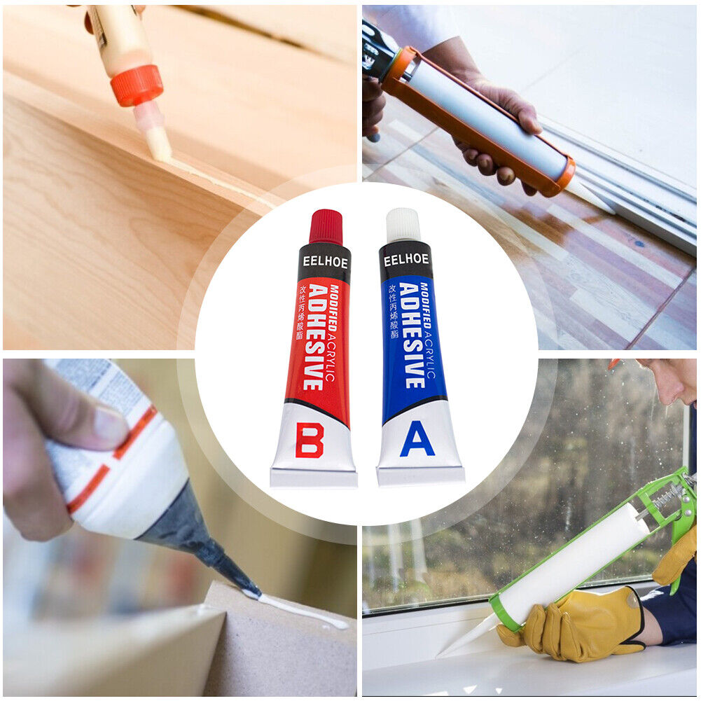 2pcs A + B Metal Repairing Adhesive Super Glue Wood Ceramic Casting Glue