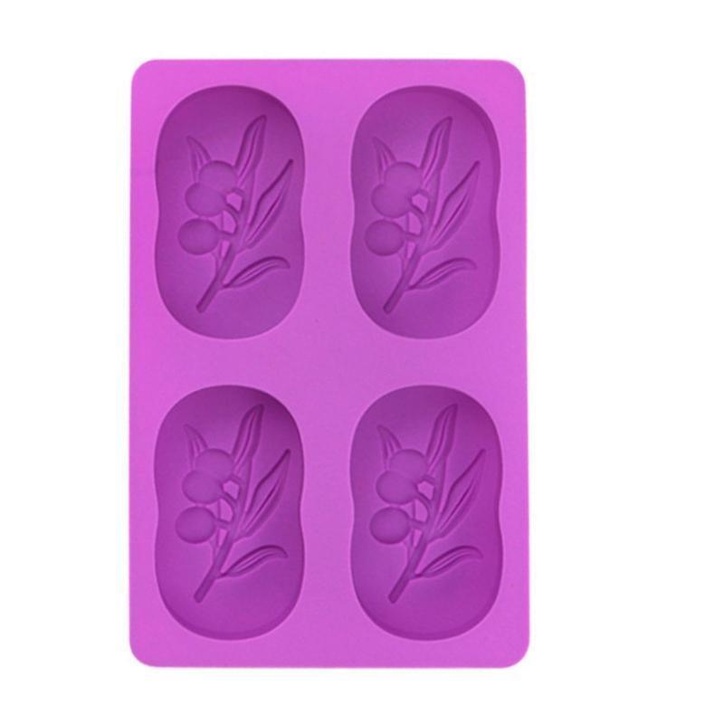Olive Trees Shape Silicone Soap Mould Handmade Soap Making Mold for Scented Soap