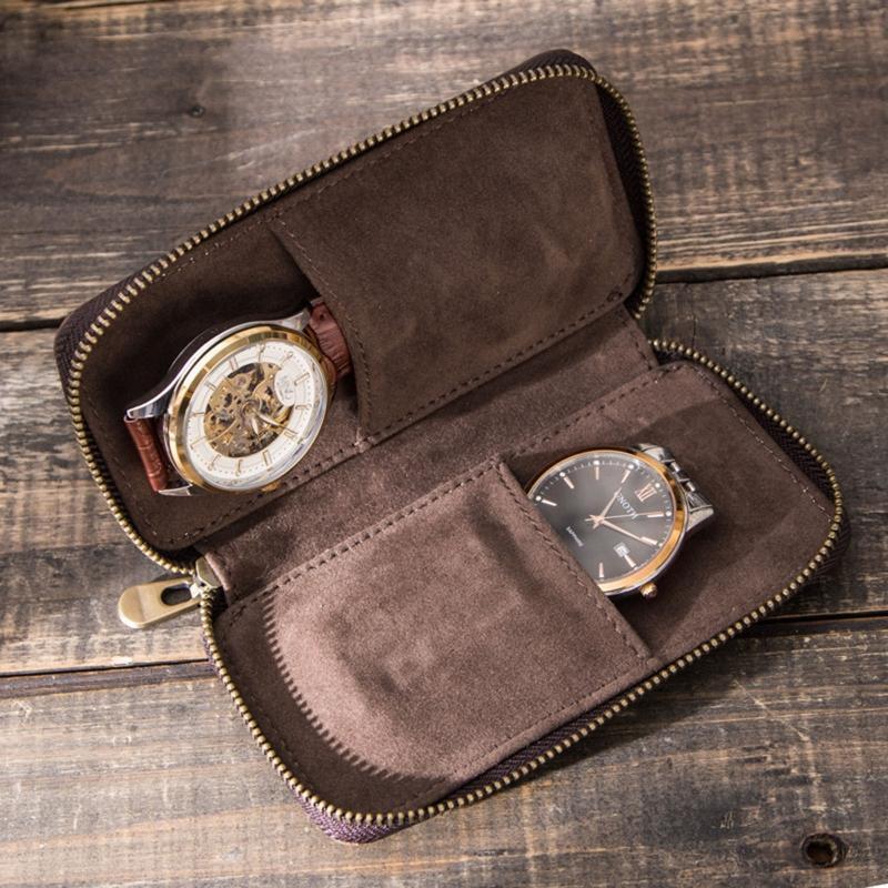Watch Storage Bag Carrying Case Travel Watch Carrying Bag Pouch with Zipper