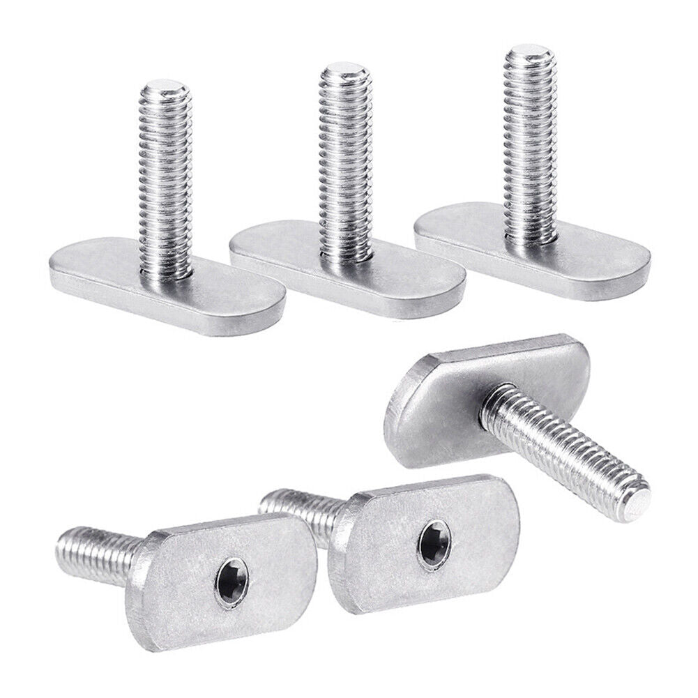 Stainless Steel Slide Track Rail w/Screws Nuts Accessories for Kayak (M5)