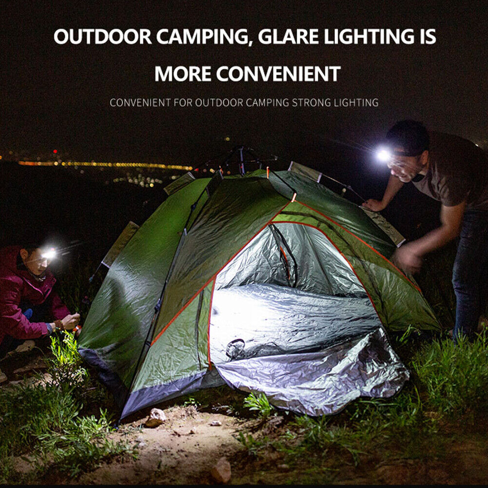XPE SMD Headlight USB Rechargeable Torch LED Night Fishing Lamp Flashlight