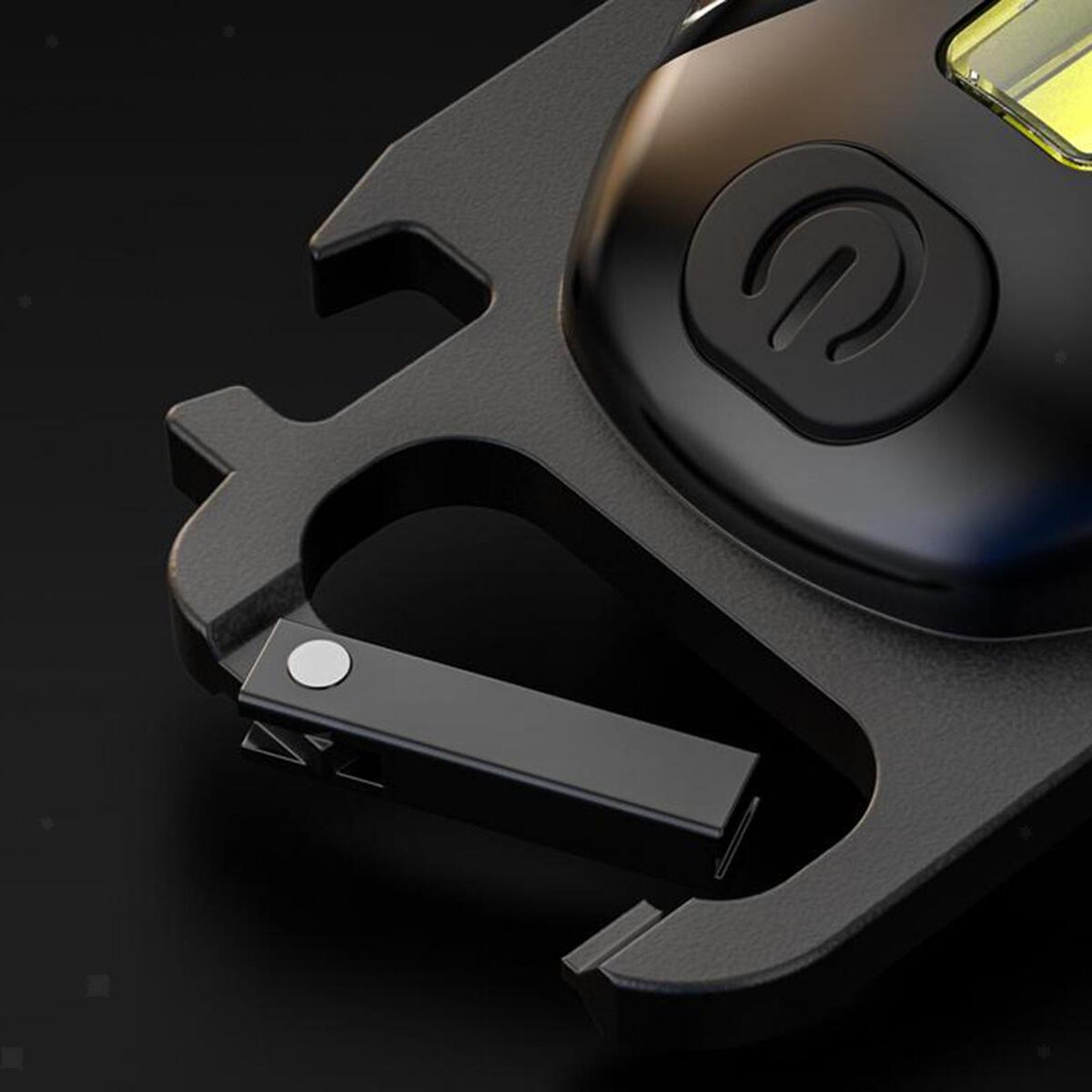 Compact LED Keychain Torch Magnetic COB  for Daily Use Working