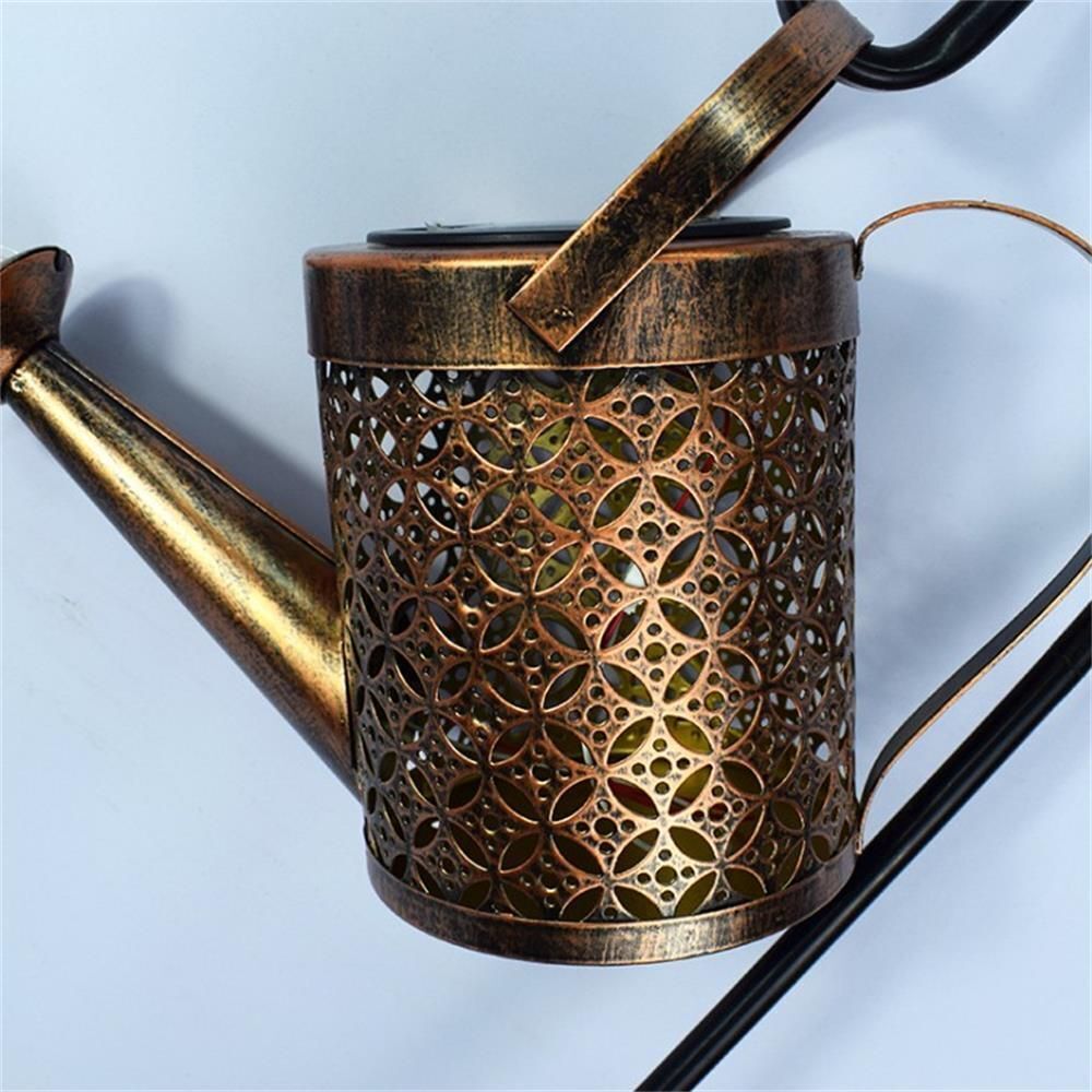 Light Iron Art Waterfall Lamp Kettle Shower Lamp Watering Can String Light