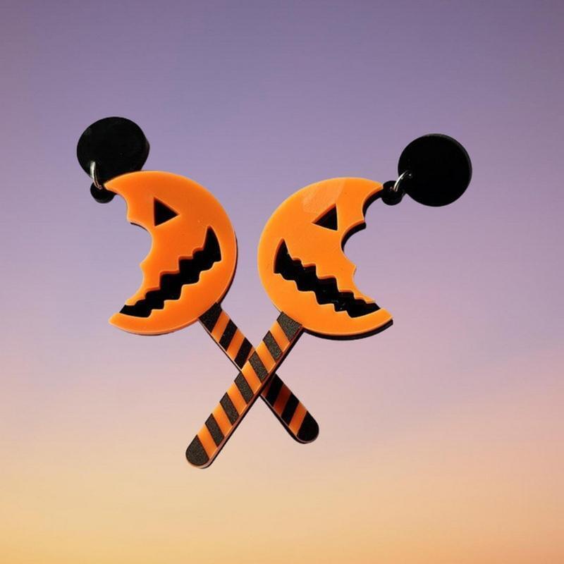 Cute Drop Earrings Pumpkin Candy Style Jewelry Ins Halloween Anniversary