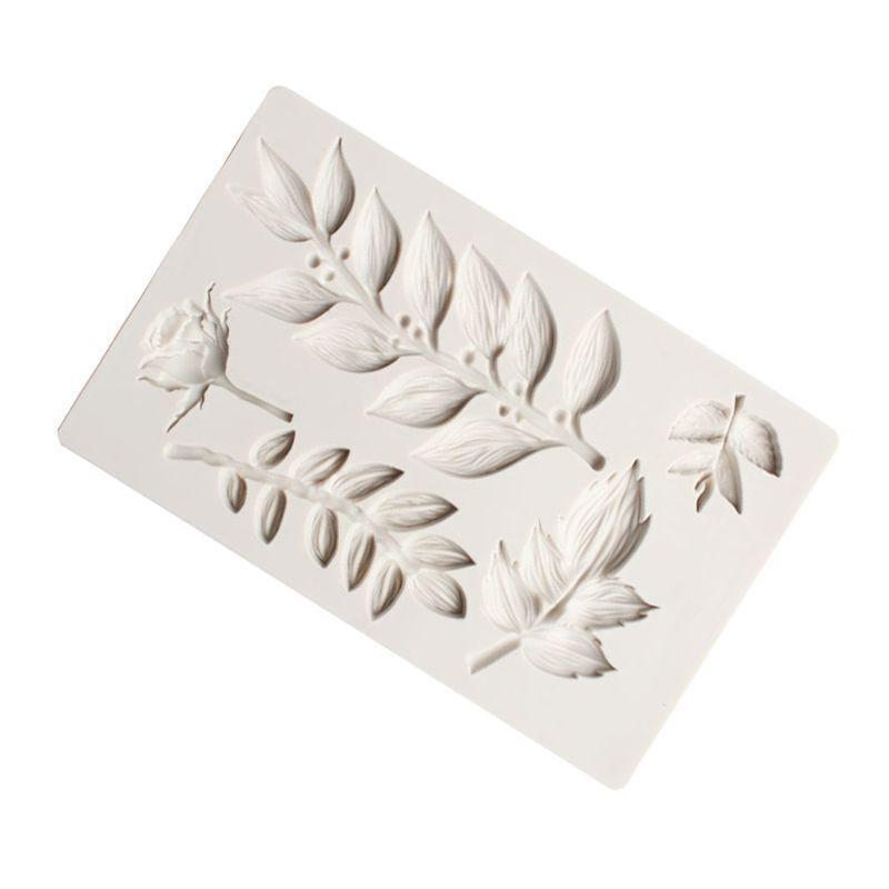 DIY Leaf Fondant Mold Flower Sugar Cake Decoration Tool Chocolate Silicone Mold