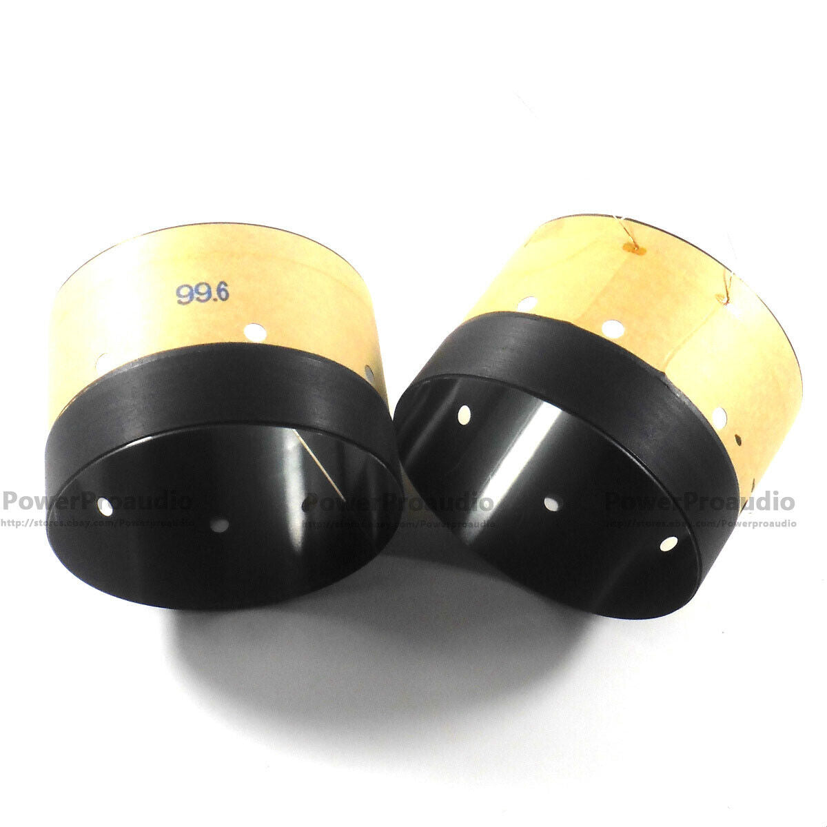 2pcs  99.6mm Black aluminum Bass voice coil Pure copper Round wire 8ohm