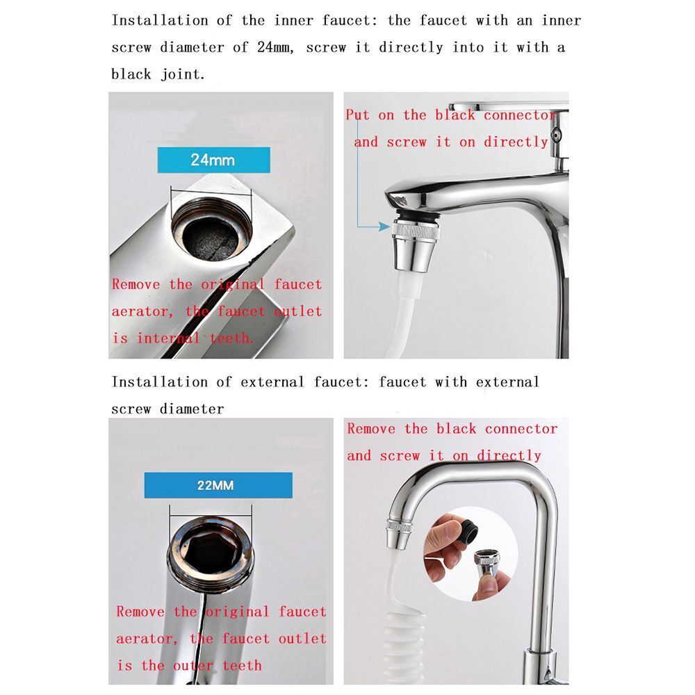 Stretchable Water Tap Extension Tube Faucet Accessories Multifunction Adapter