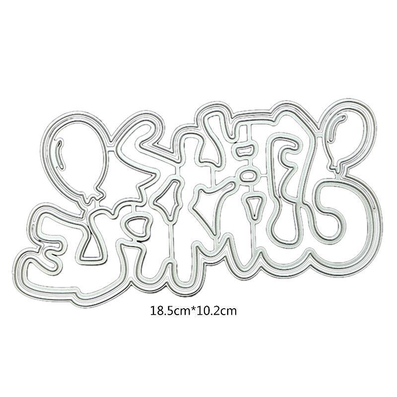 Cumple Metal Cutting Dies Scrapbooking Stencil Die Cuts Card Embossing DIY Photo