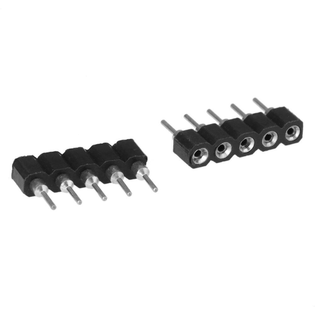 10pcs Female Connector Pin Needle for LED Strip(5Pin RGBW5050)(Black)