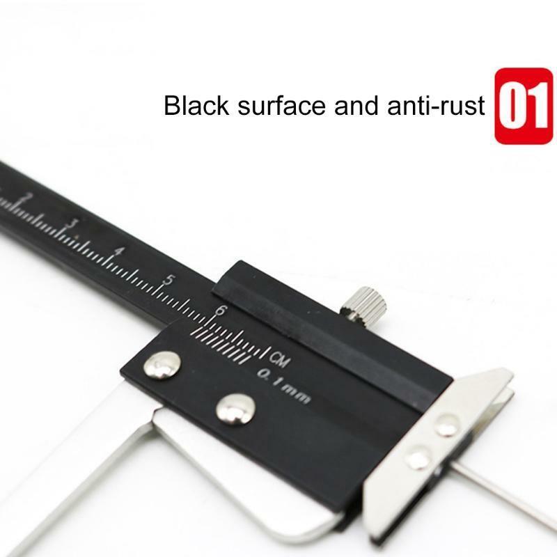 Aluminum Brake Disc Caliper + Tire Tread Depth Gauge Measure Tool Thickness Rule