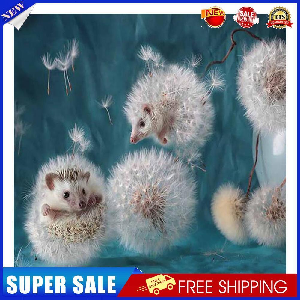 Dandelion Hedgehog 5D Full Drill DIY Diamond Painting Cross Stitch Decor