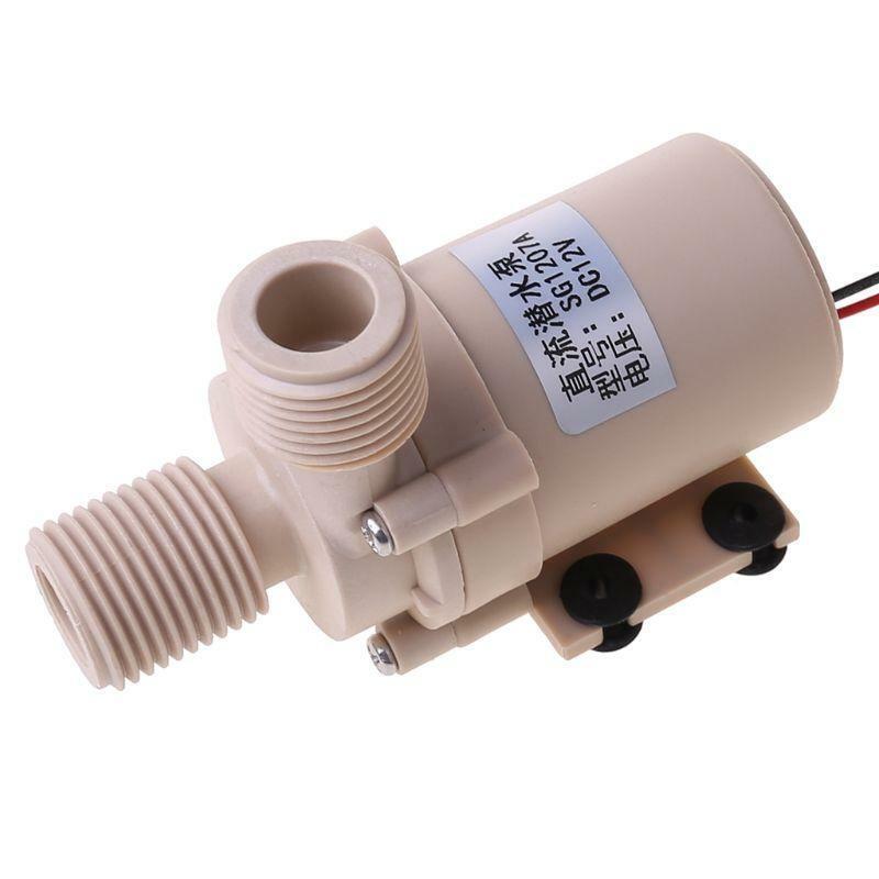 12V Solar Submersible Hot Water Pump Circulation 212° F Brushless Motor High