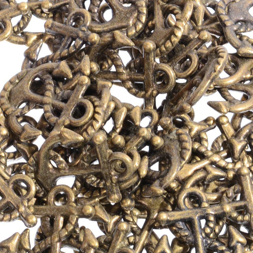 50x Ship  DIY Charms Jewelry Findings Pendant  Crafts Bronze