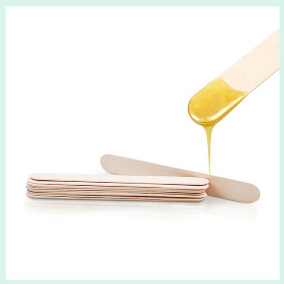 Wax Sticks Large Wooden Smooth Applicator Spatula for  Removal Nose Body