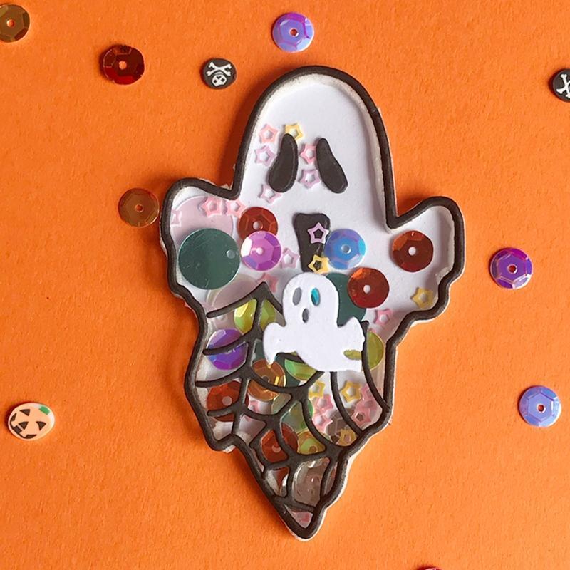 Halloween Ghost Spider Web Cutting Dies DIY Stamps Scrapbooking Photo Album