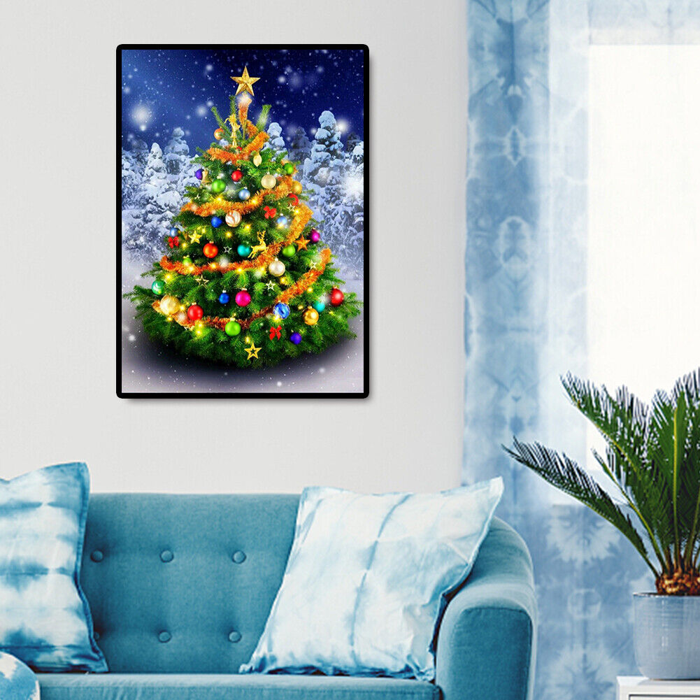 Christmas Tree 5D DIY Full Square Drill Diamond Painting Art Cross Stitch