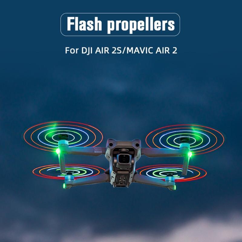 Rechargeable Blades LED Light Flash Propellers Fit for Mavic Air 2 Drone