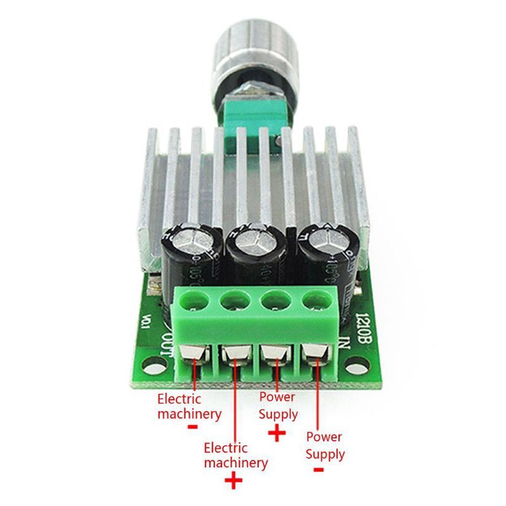 24V 10A Adjustable DC Motor Speed Controller Fan Motor Speed Regulator Dimmer