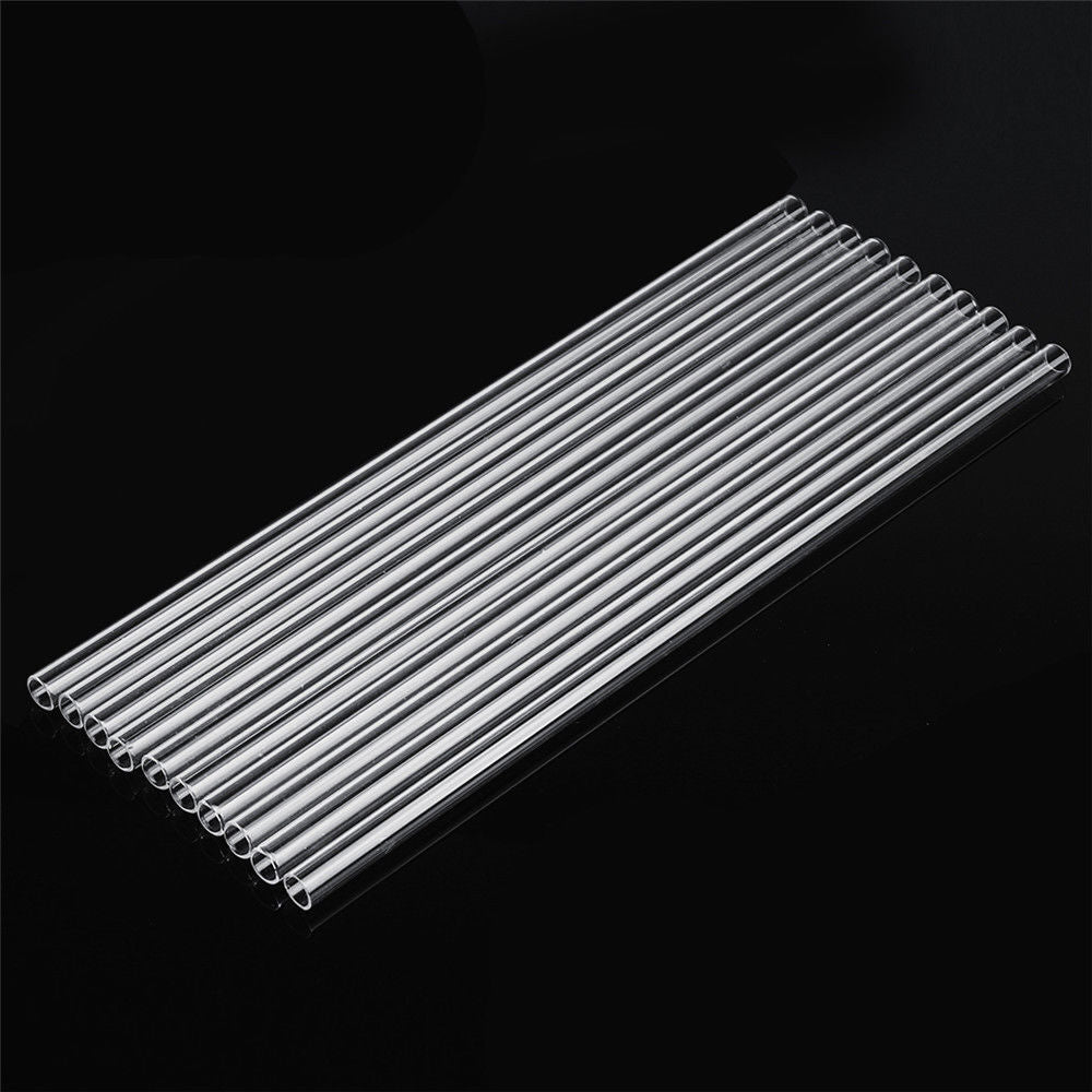 10X 300mm OD 10mm 1mm Glass Tubing Blowing Thick Tube Blow Wall Borosilicate