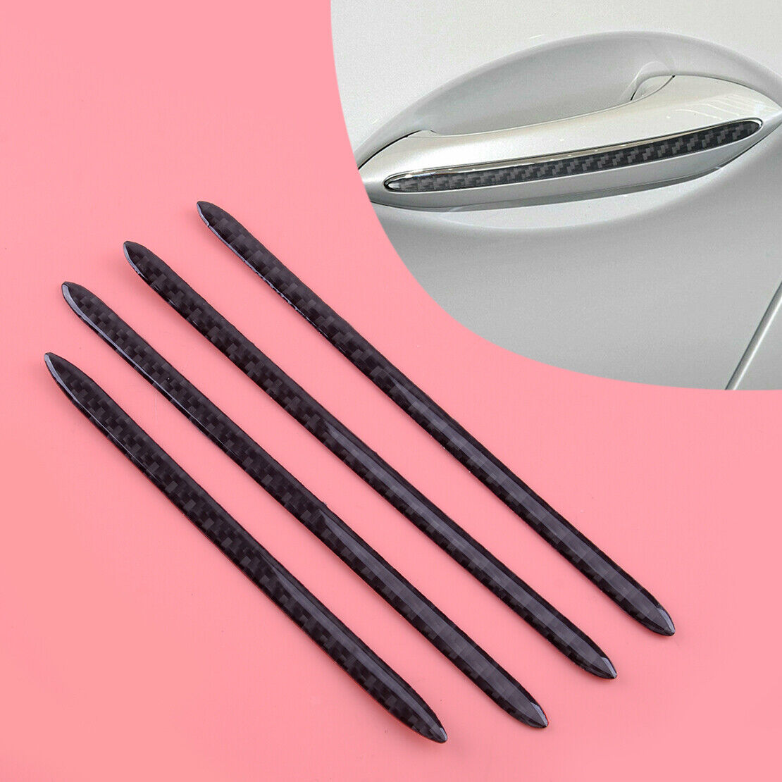 4x Door Handle Trim Stripe Cover Fit for BMW 5 Series F10 F18 F11 2011-2016 2017