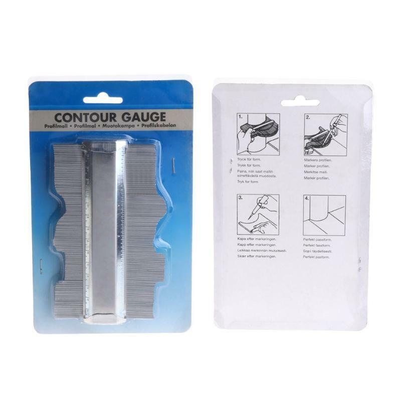 125mm/5" Profile Contour Gauge Metal Deep Decorating Tiling Template Tiles Tool
