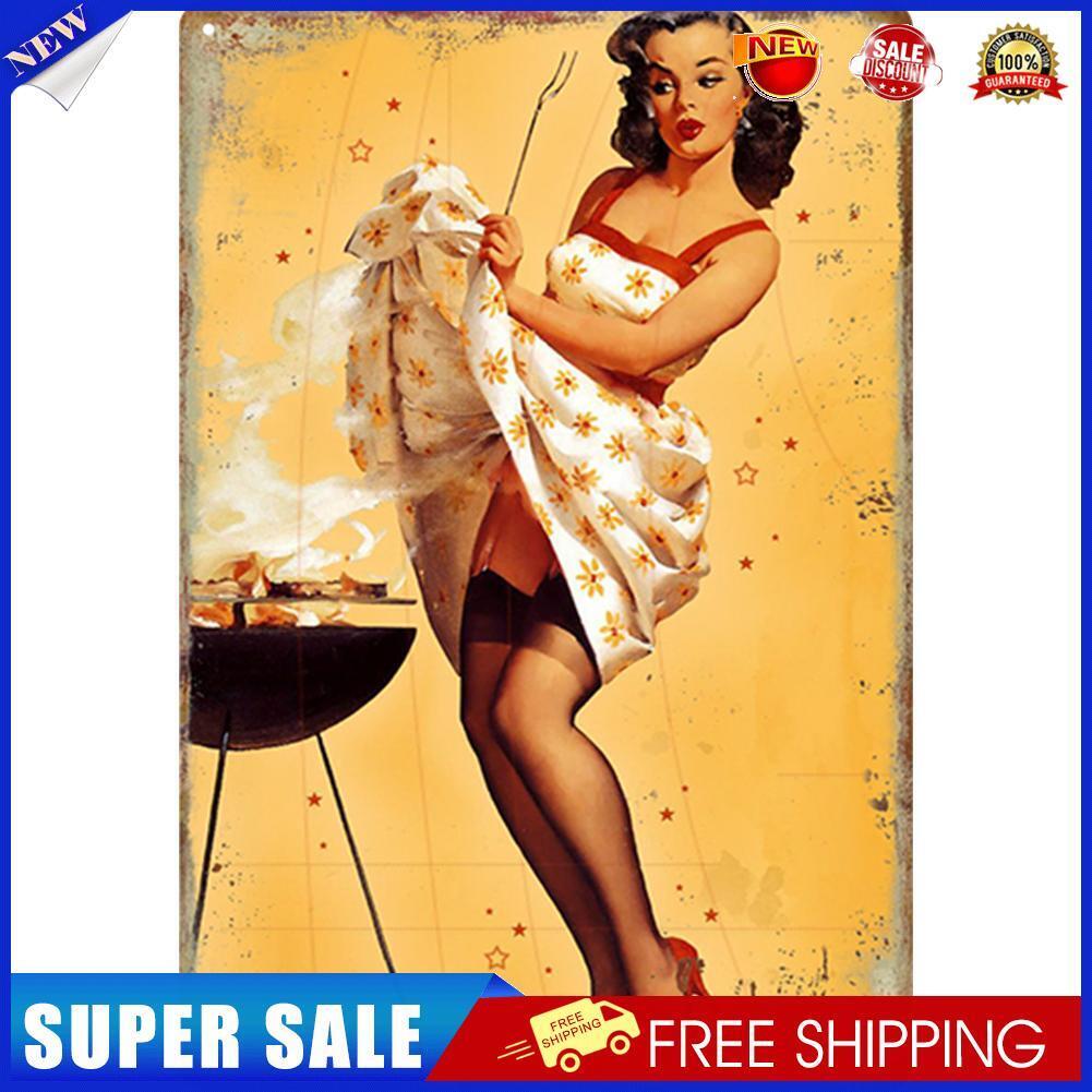 Rust Free UV Protected Metal Women Sign Bar Wall Home Poster (9222 (3))
