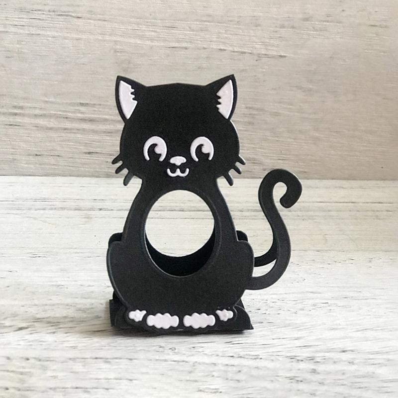 Cat Chocolate Egg Holder Metal Cutting Dies Photo Album Decoration Accessories