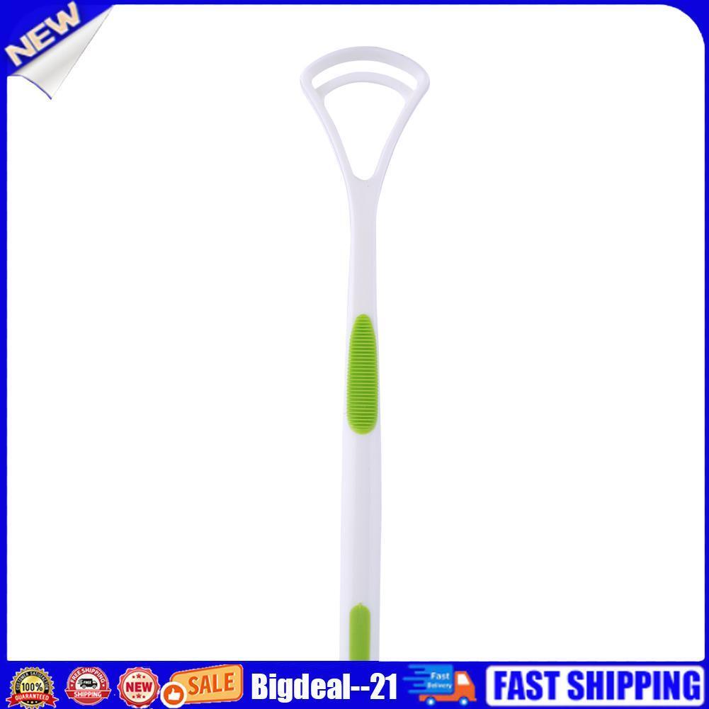 Tongue Brush Tongue Scraper Cleaner Oral Care Tongue Cleaning Tool Green