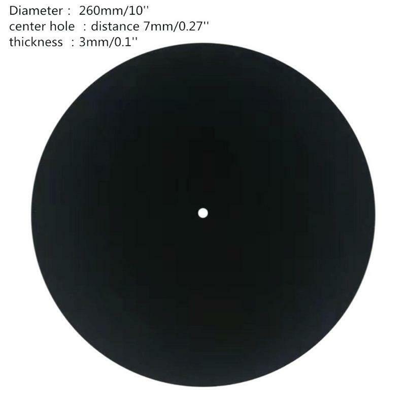 10" Anti-Static Turntable Mat Anti-Vibration Slipmat  For LP Vinyl Record Player