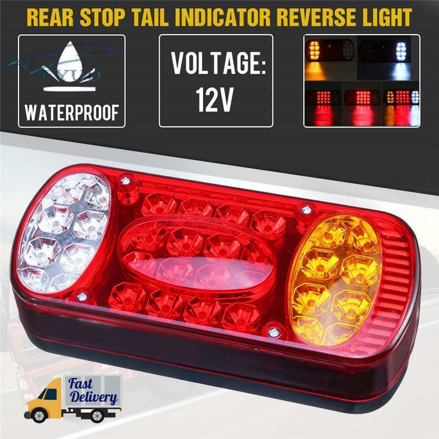 1x 32LED Rear Tail Brake Stop Indicator Lamp For Trailer Truck Lorry Caravan Van
