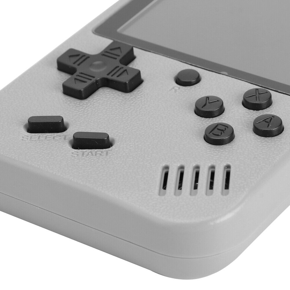 Pocket Handheld Game Console Gamepad 500 Video Games Player Gift (Grey)