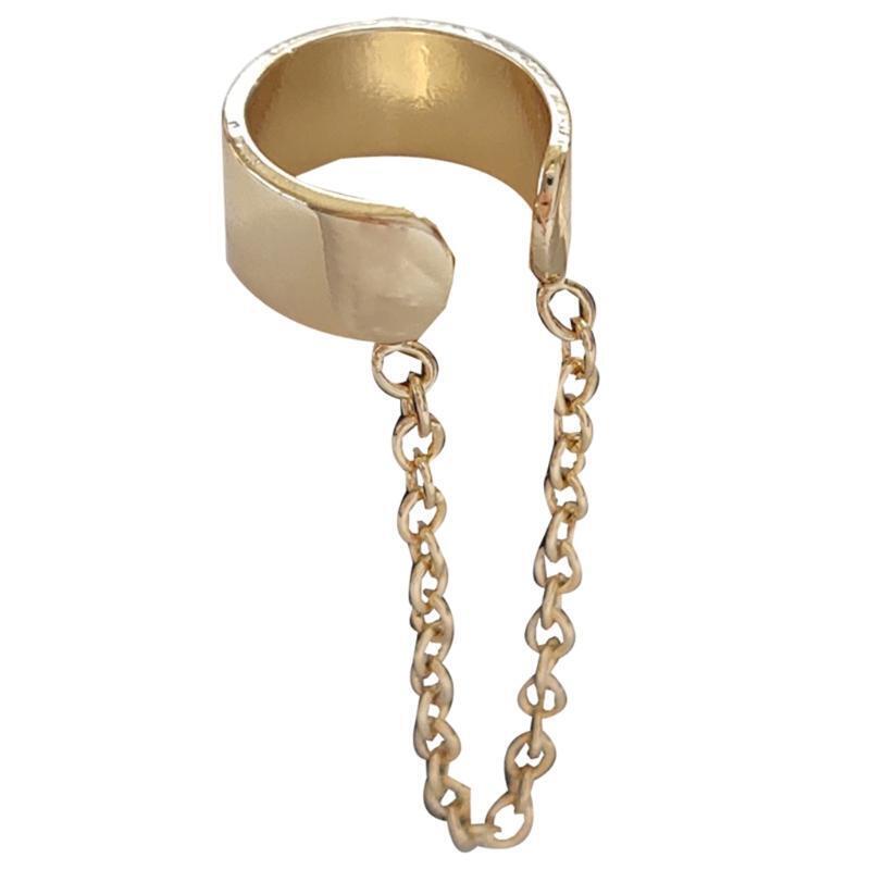 Individual Simple Punk Style Earrings Chain Tassel Clip Ear Cuff For Women Girls