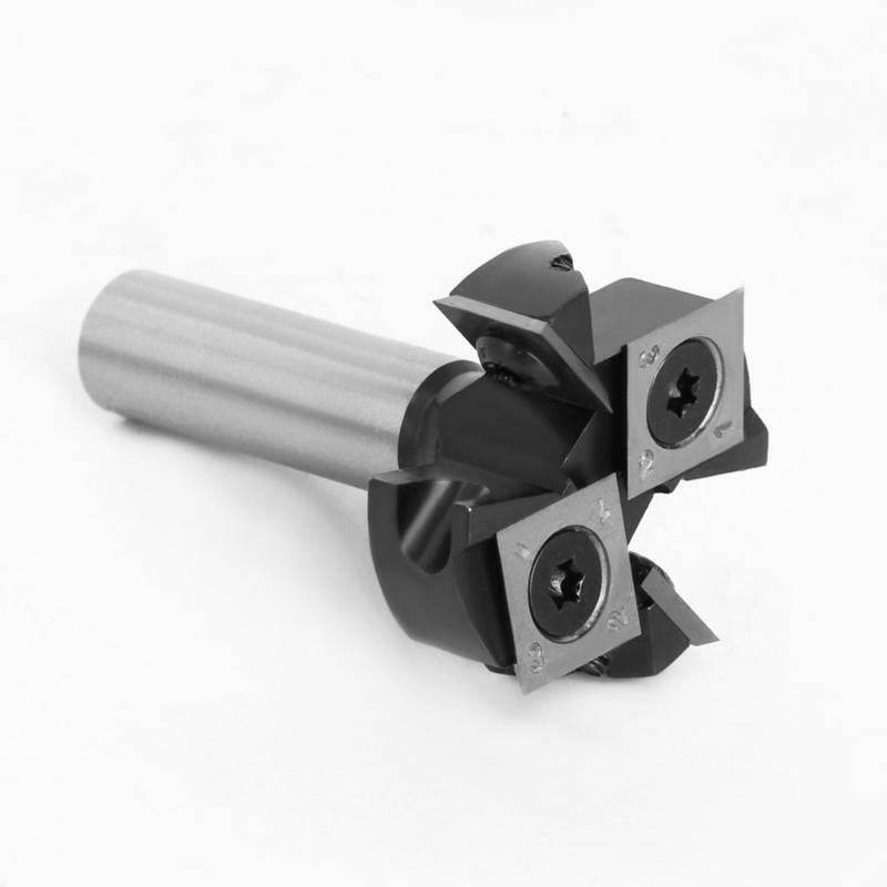 Woodworking Tool CNC Spoilboard Router Bits 4-Flute Insert-Style Milling Cutter