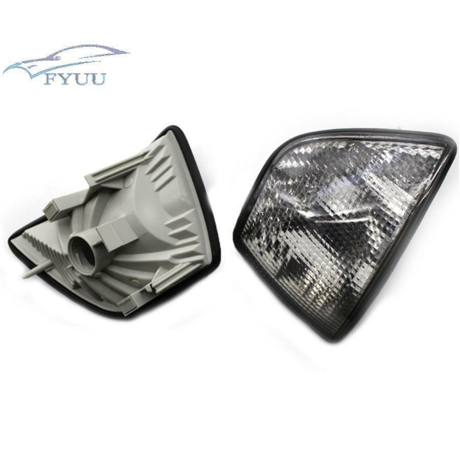 For BMW E36 318i 328i M3 Plastic Turn Signal Light W/Gray White Lens Replacement