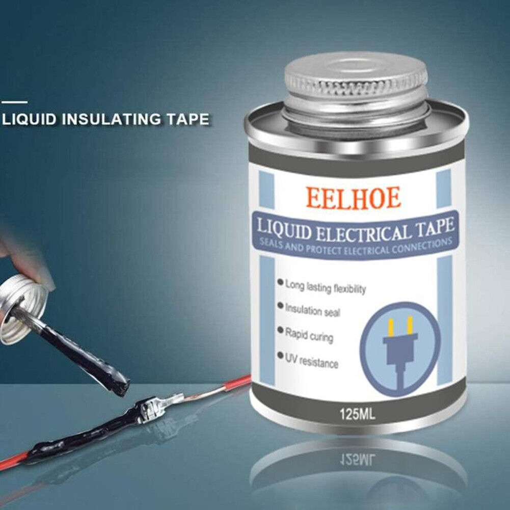 Waterproof Liquid Insulation Electrical Tape Fast Dry Sealing Glue (Black)