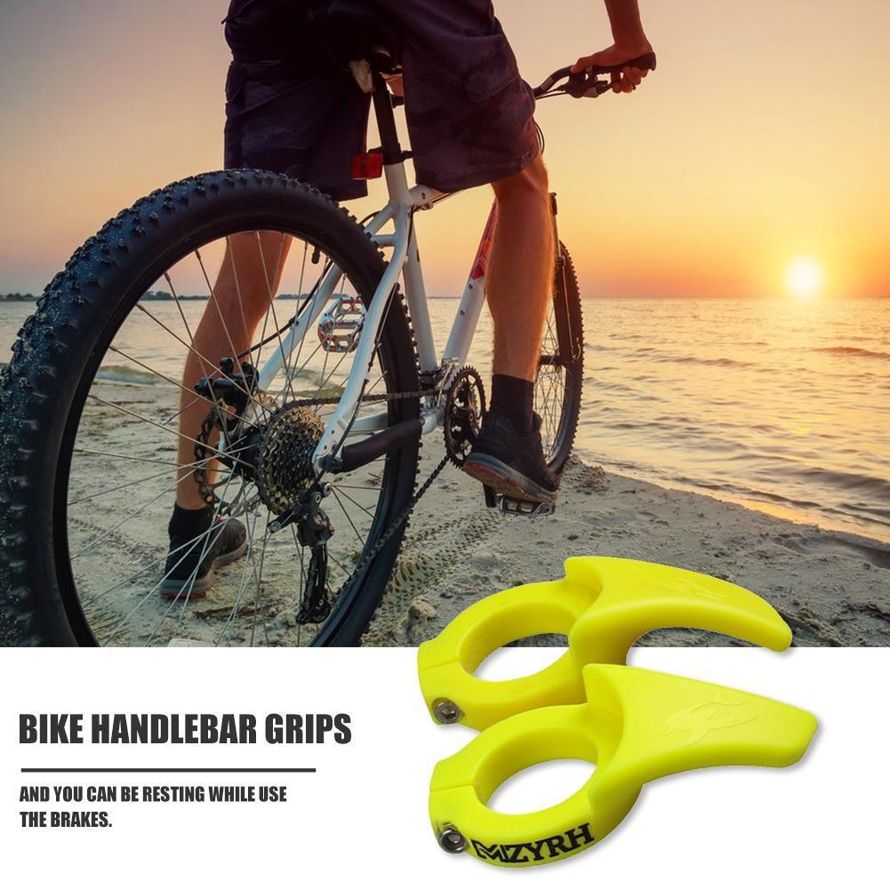 1 Pair Nylon Bike Handlebar Grips Bicycle Cycling Handle Bar End (Yellow)