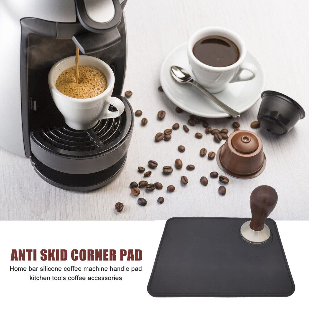 Tamping Holder Mat Home Office Anti-slip Square Coffee Powder Pressing Pad