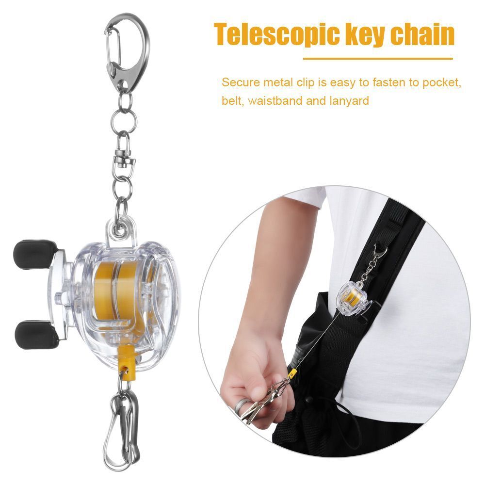 Tools Holder Belt Clip ID Card Badge Holder Key Ring Retractable Keychain