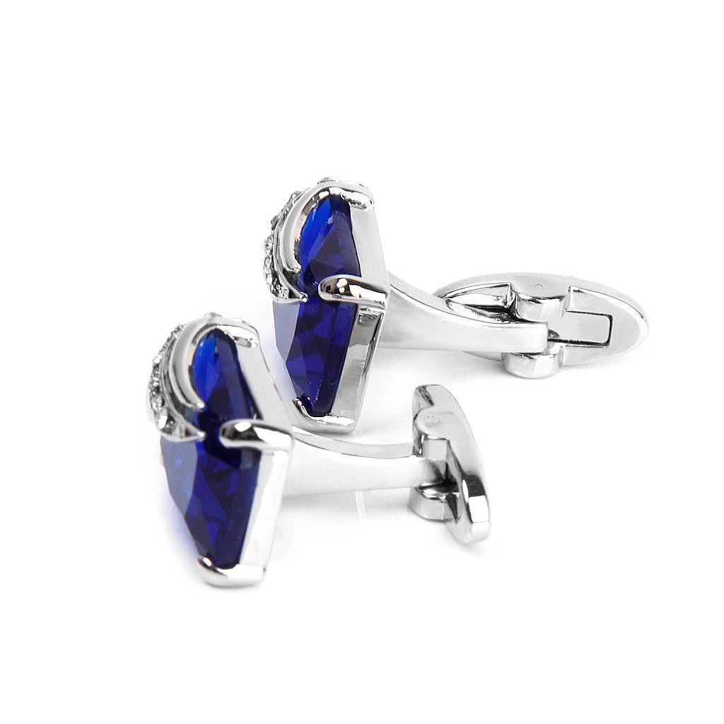 Fashion  Rhinestone Crystal Cufflinks Suit Shirt Cuff Links Men'