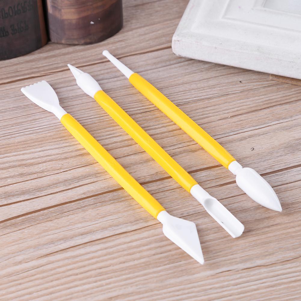 8pcs/set Embossing Double Heads Plastic Pottery Clay Sculpture Tools Carve