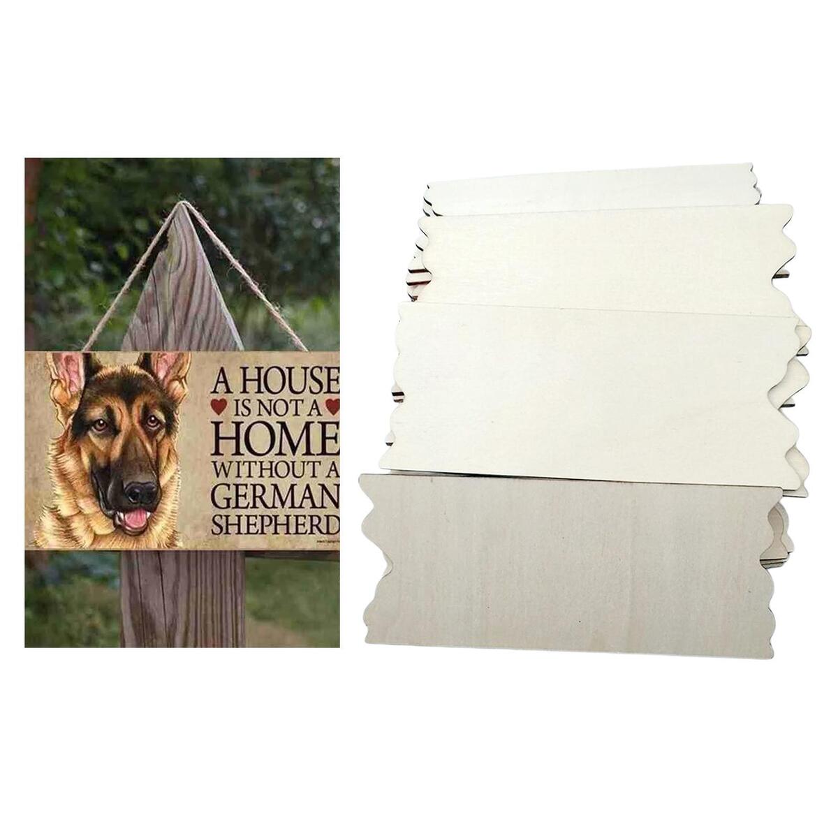 24Pieces  Plaques Plain en Sign Board with Jagged  DIY