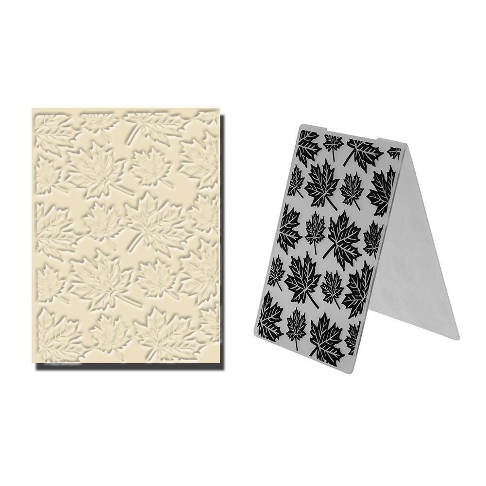 1pc Maple Leaves Plastic Embossing Folder Template For Scrapbook Photo